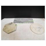 (3) Marble Cutting Boards