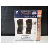 Copper Fit Elite Compression Knee Sleeve, 2pk
