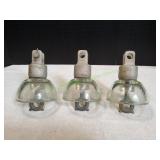 (3) Vtg Electric Glass Insulators