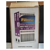 3M Filtrete 1550 Merv 12 16x25x4 Air Filter, 2pk