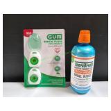 (1) TheraBreath & (1) G U M Dental Floss