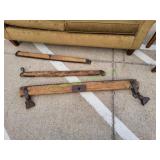 Vtg Double Tree Metal Yoke