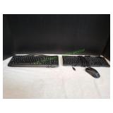 (2) Inland Keyboards w/ (1) Mouse