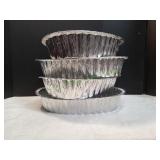 (4) Large Aluminum Turkey Pans