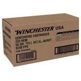 Case Winchester 223Rem 55gr FMJ, 1000ct