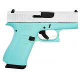 Glock G43X 9mm Pistol, Robin Egg Blue