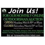 OUR OUTDOORSMAN FIREARMS & ACCESSORIES AUCTION