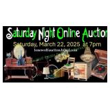 CHECK OUT OUR SATURDAY NIGHT ONLINE AUCTION