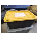 Tote of Christmas Decorations