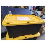 Tote of Christmas Decorations