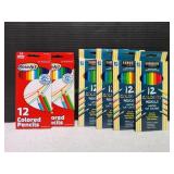 (6) Colored Pencils, 12ct