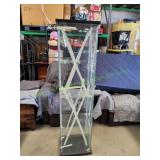 4-Shelf Square Glass Display Case