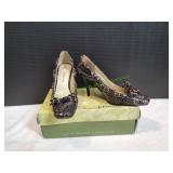 J Renee Andra Marked Snake Fab Heel, Sz 9M