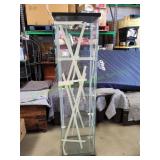4-Shelf Square Glass Display Case