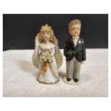 Vtg Lefton China Bride & Groom Figurines