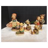 (5) Vtg Hummel Figurines