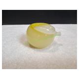 Blown Glass Yellow Apple