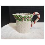 Fitz & Floyd Old World Christmas Holly Pitcher