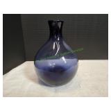 Hand-Blown Blue Vase