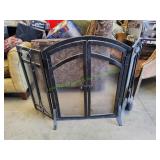 Fireplace Screen w/ Fireplace Tools
