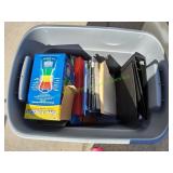 Large Tote of Paper, Books, Binders & More