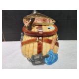 Ceramic Trout Fly Fishing Cookie Jar