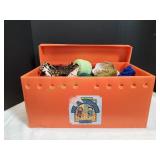 Tote of Crafting Supplies~Yard, Material & More