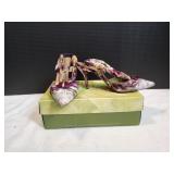 J Renee Carina Pleated Multi Fabric Heel, Sz 9M