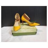 J Renee Marli Marigold Patent Leather/Suede Heel