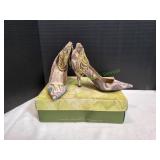 J Renee Julian Taupe Tiger Fabric/Beads Heel,