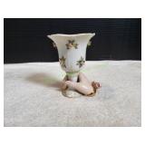 Vtg Lefton China Hand-Holding Goblet Vase