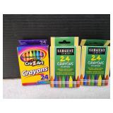 (3) Crayon Packets, 24ct