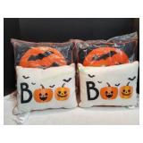(4) Halloween Throw Pillows