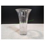 Vtg Ribbed Floral Vase