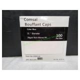 Comsal Bouffant Caps, Blue, 100ct
