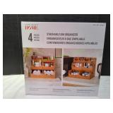 Seville Classics Home Stackable Bin Organizer, 4pc