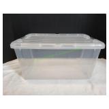 Clear Plastic Storage Tote w/ Locking Lid