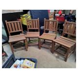 Heavy Duty Outdoor Faux Wood Chair