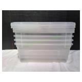 4pk Iris Small Storage Tote w/ Lids