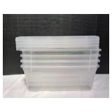 4pk Iris Small Storage Tote w/ Lids