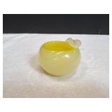 Blown Glass Yellow Apple