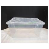 Clear Plastic Storage Tote w/ Locking Lid
