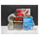 (6) Scotch Heavy Duty Packaging Tape w/ (1) Handle