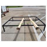 Queen Size Metal Beed Frame w/ Wood Slates