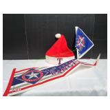 Texas Rangers Flag, Santa Hat & More
