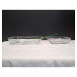 (2) Glass Baking Dishes