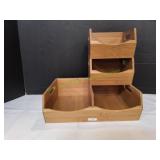 Seville Classics Home Stackable Bin Organizer,