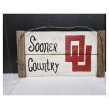 OU Sooner Country Wood Sign