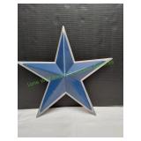 Blue & Silver Dallas Cowboys Metal Star