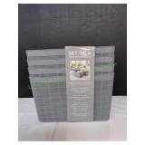 Set of 4 Storage Baskets, 14.3x11.6x8.6